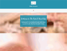 Tablet Screenshot of footandhandspa.com